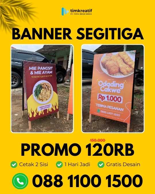 Banner Promo Segitiga Murah Malang